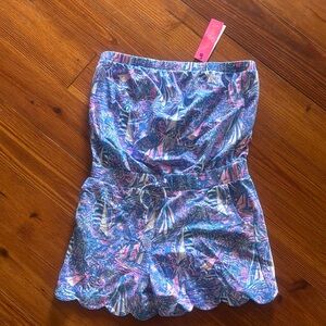 Lilly Pulitzer High Waist Blue and Pink Shorts